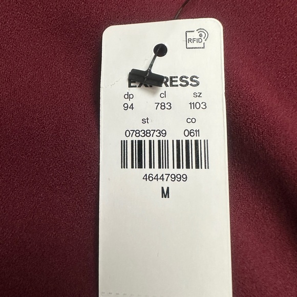 NWT Express Crew Neck Cap Sleeve Back Zipper Midi Sheath Dress size M (327) - Picture 5 of 12